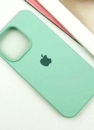 Чехол силиконовый silicone case для iphone 11 pro с микрофиброй внутри защитный 21.sea blue