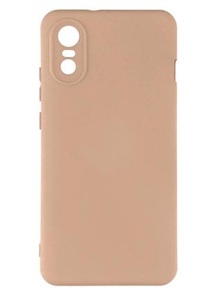 Чехол силиконовый full camera для zte blade a31 с микрофиброй внутри защита камеры цвет 19.pink sand