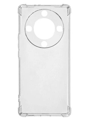 Прозрачный чехол tpu для honor magic5 lite honor x9a защитный с усиленными углами transparent