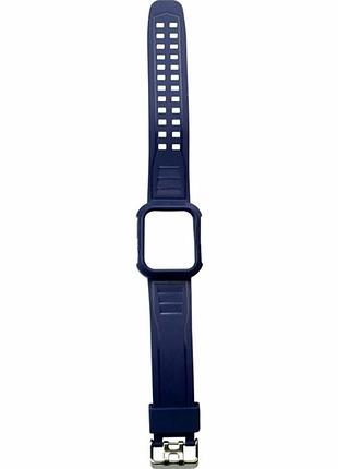 Ремешок для apple watch band silicone 40/41mm цвет midnight blue материал силикон защита от царапин