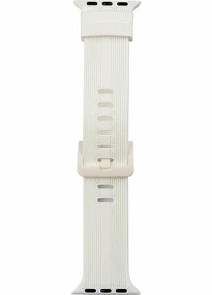 Ремешок для apple watch band silicone 38 40 41 mm белый силикон с пряжкой