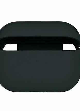 Футляр силиконовый с микрофиброй для airpods pro 54.atrovirens с карабином