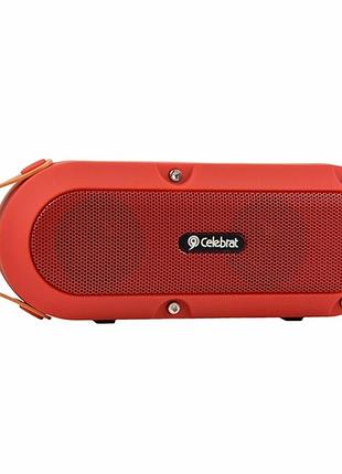 Портативна колонка 10 вт 1200mah usb aux bluetooth 5.0 червона celebrat sp-5