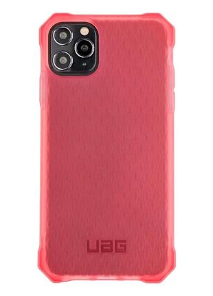 Чехол силиконовый противоударный для iphone 11 pro с защитой камеры pink