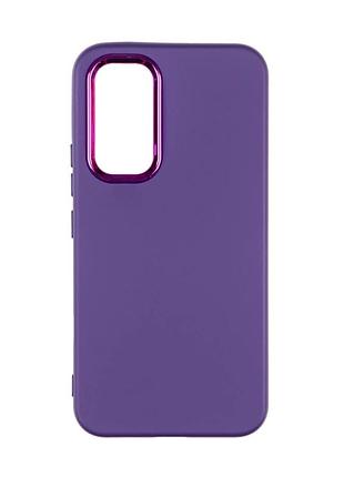 Чехол силиконовый с микрофиброй для samsung galaxy a54 5g защитный elderberry