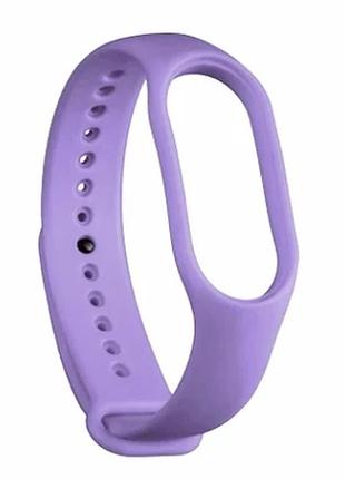 Ремінець для xiaomi mi band 3 4 силіконовий колір лаванда розмір універсальний