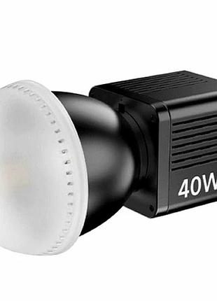 Led-лампа для фото та відео 40w 3400 mah з регулюванням яскравості та колірної температури light m60 чорний
