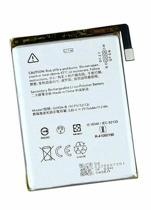 Аккумулятор li-pol 2915 мач 3,85 в для google pixel 3 модель g013a-b класс aaaa