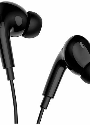 Наушники вакуумные borofone bm100 pro type-c черные с микрофоном и шумоизоляцией диаметром 10мм