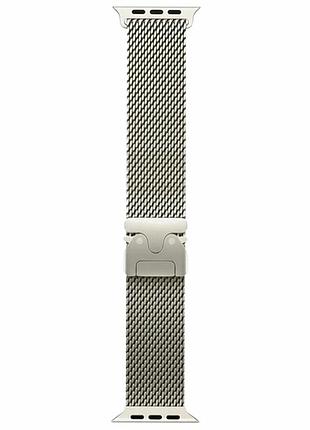 Ремешок для apple watch milanese clasp 42 44 45 49 мм из металла цвет starlight для повседневного использования