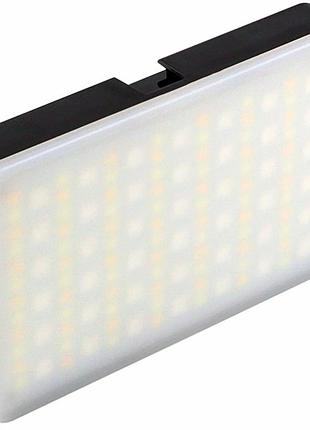 Led лампа rgb 6.5вт 2000mah usb type-c 12x7.2x1.7см для фото и видео съемки m140 черный