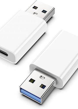 Адаптер-перехідник usb (тато) на usb-c (мама), moswag 2 шт, для iphone 15/16