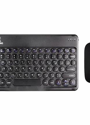 Беспроводной набор клавиатура и мышь jeqang jb-362 черный bluetooth 5 abs пластик алюминиевый сплав 78 клавиш