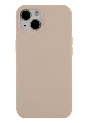 Чохол силіконовий full size для iphone 13 протиударний із захистом камери antique white