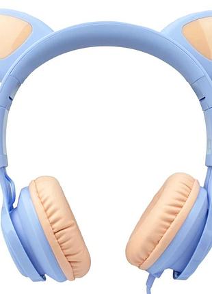 Наушники hoco w36 cat ear для детей и взрослых с глянцевыми ушками и качественным звуком hi-fi