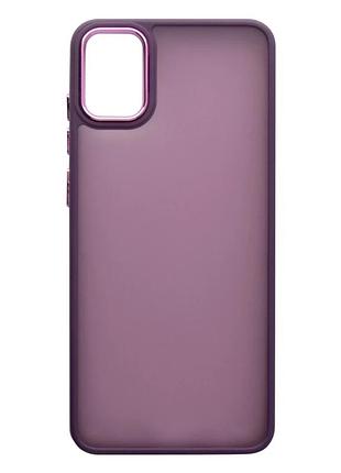 Чехол tpu+pc space ii для samsung galaxy a05 dark purple противоударный с защитой камеры