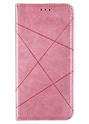 Чехол-книжка business leather для samsung galaxy a52 a525 a52 5g защитный с микрофиброй внутри розовый