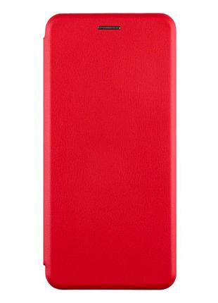 Чехол-книжка tpu pu для motorola moto g55 красный с защитой от ударов и износостойкий