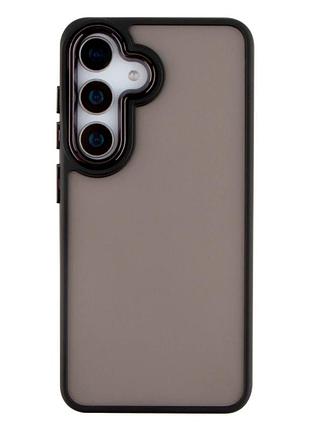 Чехол tpu+pc space ii для samsung galaxy s25 5g черный с защитой камеры и усиленными углами