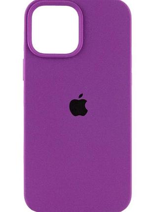 Чехол силиконовый silicone case full size для iphone 11 pro с микрофиброй внутри защитный виноградный