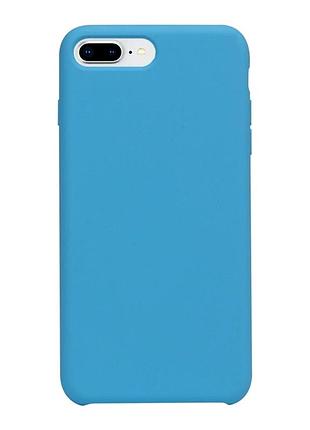 Чехол силиконовый soft case для iphone 7 plus 8 plus классический защита камеры цвет 53.cornflower