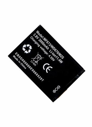 Аккумулятор li-ion 3000mah 3,8v для wifi роутера zte wd670 модель aaaa