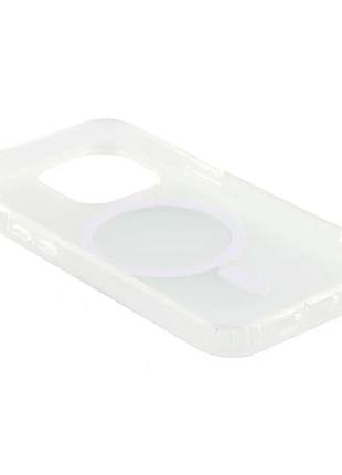 Чехол tpu+pc imd gradient с magsafe для iphone 15 pro max прозрачный с защитой камеры 6
