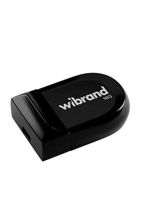 Usb флешка 16 гб wibrand scorpio черный пластик и металл для хранения данных