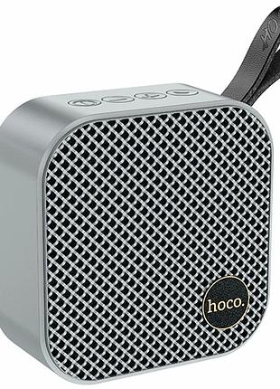 Портативна колонка hoco hc22 5 вт 1200 mah bluetooth 5.2 usb aux fm сірий пластик
