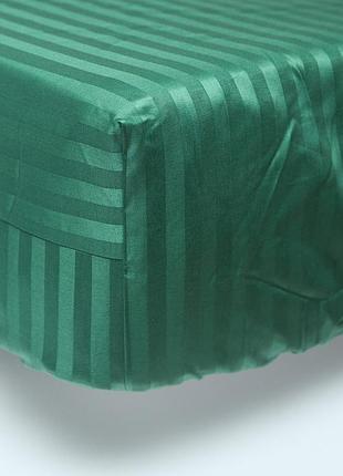 Простирадло на резинці moon&star stripe verdant satin stripe 90х190х25 см (ms-850005623)