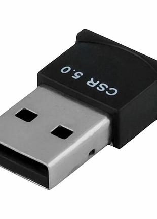 Usb адаптер bluetooth 5.0 до 20 метров для компьютера и ноутбука черный csr 5.0 rs071