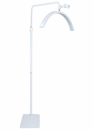 Напольная led лампа 40w 24 дюйма белая abs алюминиевый сплав с пультом и держателем для телефона moon m6x