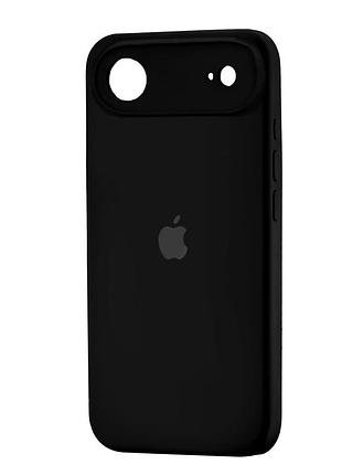 Чехол силиконовый silicone case square для iphone 17 air защита камеры черный