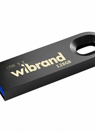 Usb флешка 128гб 3.2 wibrand eagle серый металл для хранения и переноса данных