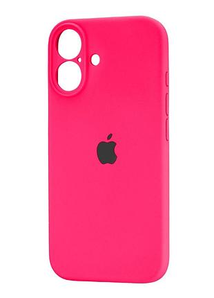 Чехол силиконовый silicone case для iphone 17 защита камеры розовый