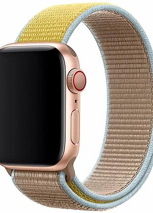 Ремешок для apple watch нейлон 38 40 41 мм цвет camel