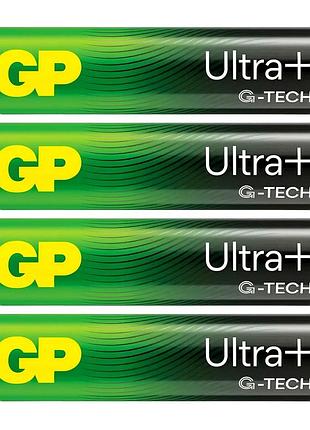 Батарейки gp ultra plus alkaline 1.5v aaa lr03 лужні 4 шт.