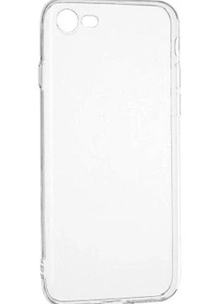 Чохол силіконовий silicone case для iphone 7 8 se 2020 прозорий із захистом камери