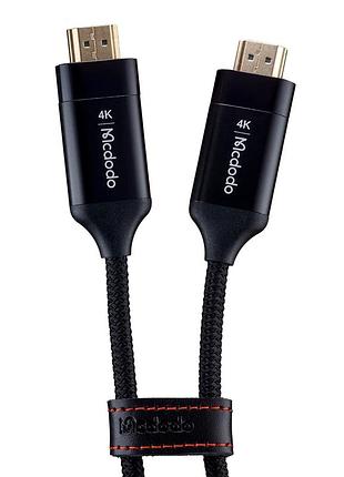 Кабель hdmi 2.0 2 метра 4к черный mcdodo ca-7180 для высококачественного изображения и аудио синхронизации
