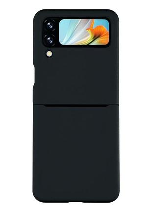 Чохол силіконовий folding case для samsung galaxy flip 4 f721 протиударний чорний із захистом камери