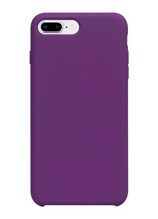 Чехол силиконовый soft case для iphone 7 plus 8 plus классический защита камеры цвет 43.grape