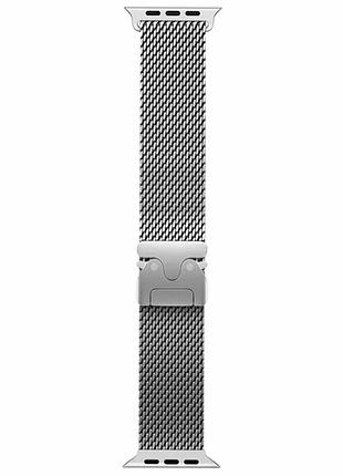 Ремешок для apple watch milanese clasp 38 40 41 мм металл серебристый для повседневного использования