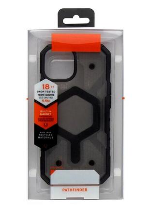 Чехол противоударный armorhex magnetic case для iphone 14 pro max с magsafe matte black 3