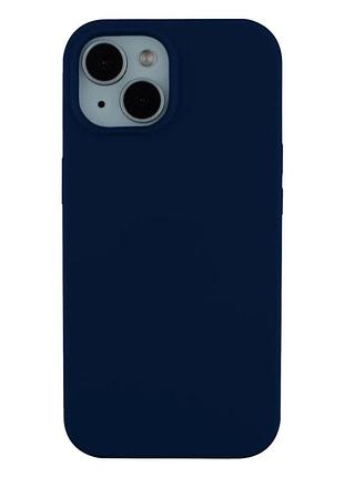 Чехол силиконовый full size для iphone 15 защита камеры с микрофиброй внутри цвет 36.blue cobalt