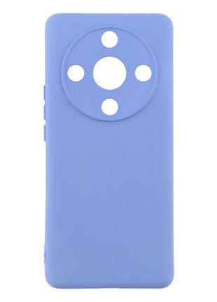 Чехол силиконовый full camera для honor magic6 lite 5g с микрофиброй внутри защита камеры 05.lilac