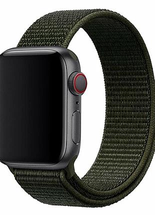 Ремешок для apple watch nylon 42 44 45 49 мм цвет kargo khaki легкий прочный для повседневного использования