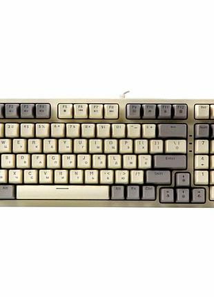 Игровая механическая клавиатура twolf t50 blue switch usb rgb белый 104 кнопки корпус abs 12 режимов подсветки