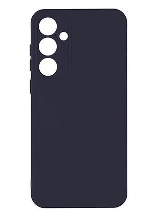 Чехол силиконовый full case для samsung galaxy a56 5g защита камеры с микрофиброй внутри темно-синий