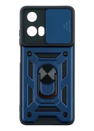 Чехол противоударный armor guard shield для motorola moto e14 с защитой камеры dark blue