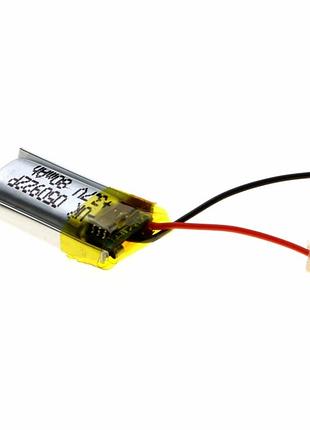 Внутренний литий-ионный аккумулятор 80mah 3,7v 9,5x22x5mm для портативной электроники модель 050922p